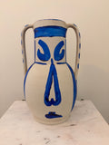 Picasso-Inspired Terracotta Vessel