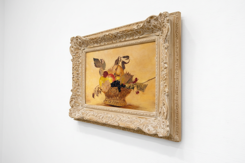 Basket with fruit alternative angle