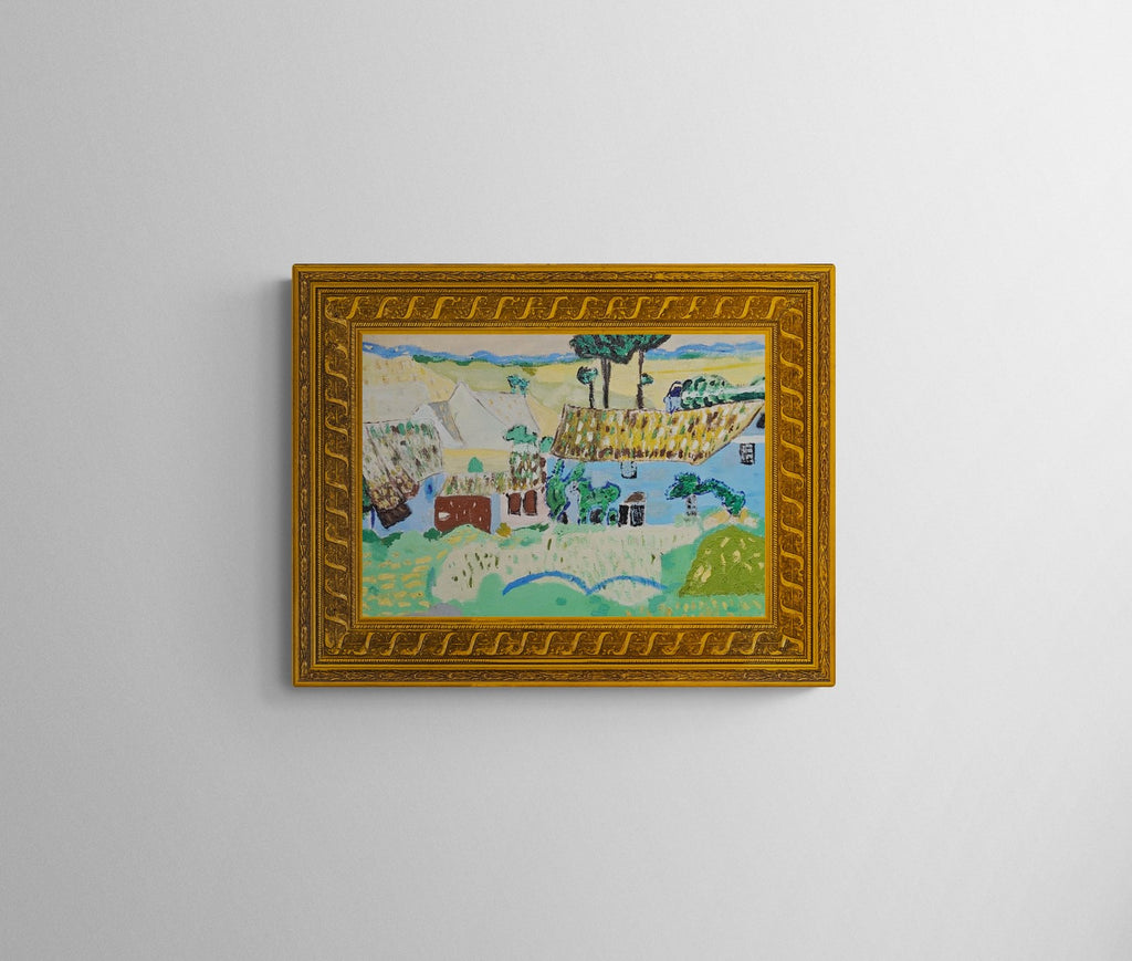 Farms near Auvers rendition